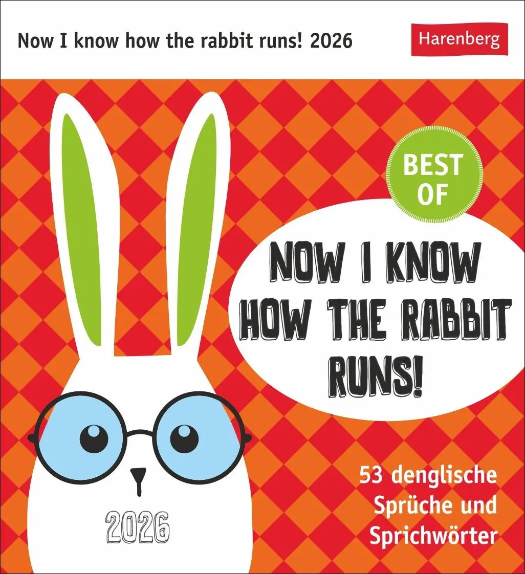 Cover: 9783840036521 | Now I know how the rabbit runs Postkartenkalender 2026 - 53...
