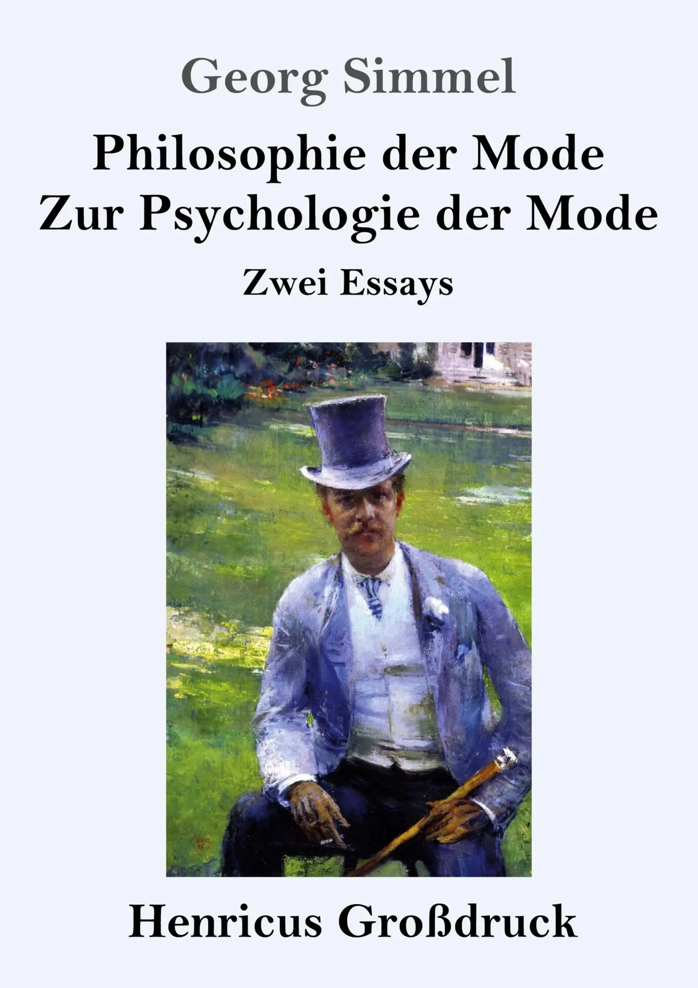 Cover: 9783847826521 | Philosophie der Mode / Zur Psychologie der Mode (Großdruck) | Simmel