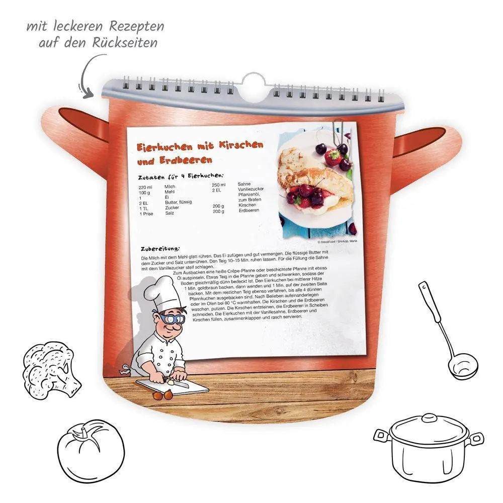 Bild: 9783988026521 | TRÖTSCH - Formkalender Der lustige Küchenkalender 2027 | KG | Kalender
