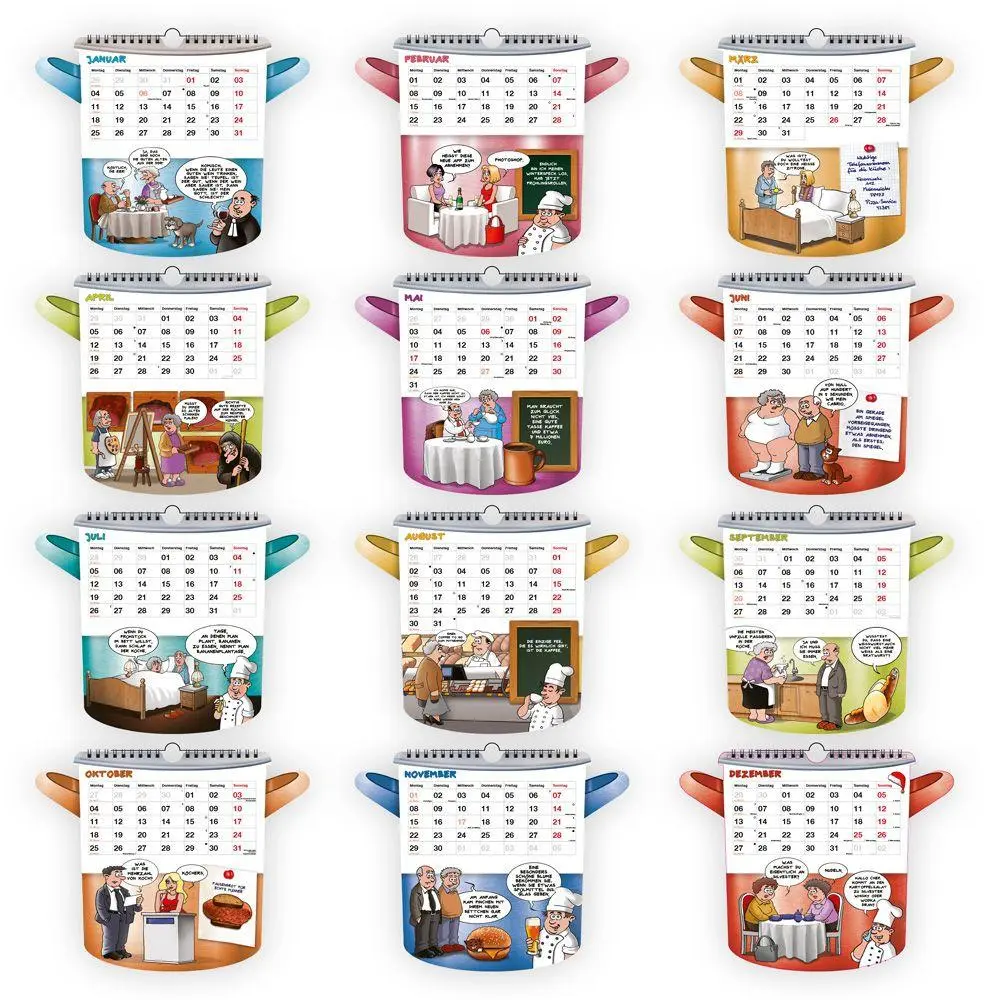 Bild: 9783988026521 | TRÖTSCH - Formkalender Der lustige Küchenkalender 2027 | KG | Kalender