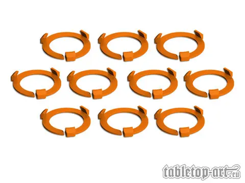 Cover: 704270726621 | Squad Marker - 28.5mm Orange (10) | Tabletop-Art | EAN 704270726621