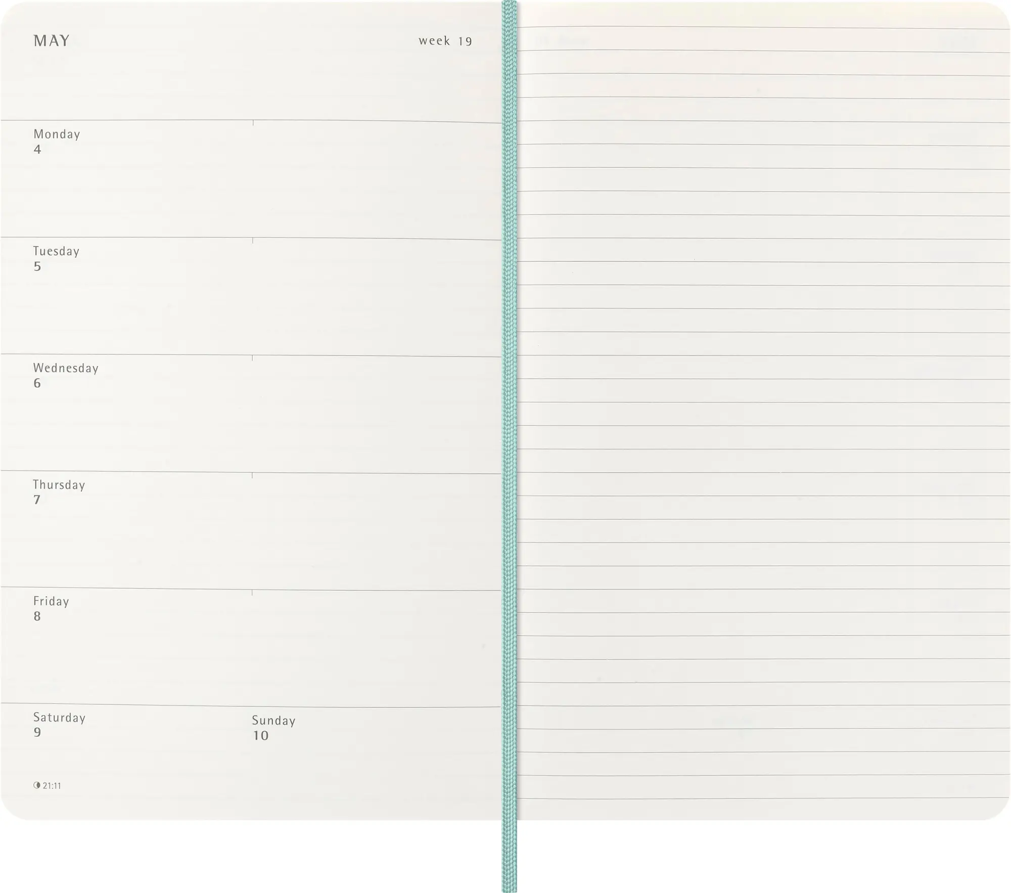 Bild: 8056999276621 | Moleskine 12 Monate Precious &amp; Ethical Wochen Notizkalender 2026,...