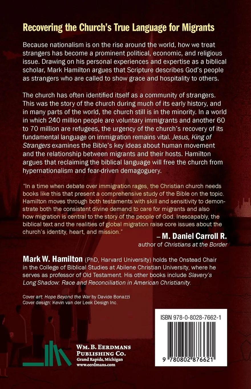Rückseite: 9780802876621 | Jesus, King of Strangers | Mark W. Hamilton | Taschenbuch | Englisch