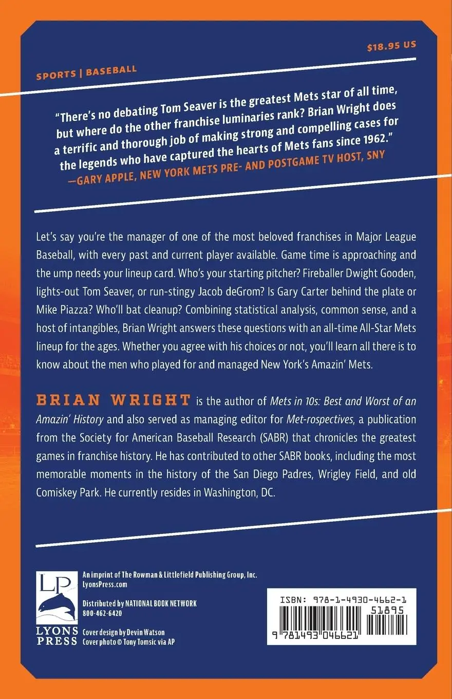 Rückseite: 9781493046621 | The New York Mets All-Time All-Stars | Brian Wright | Taschenbuch