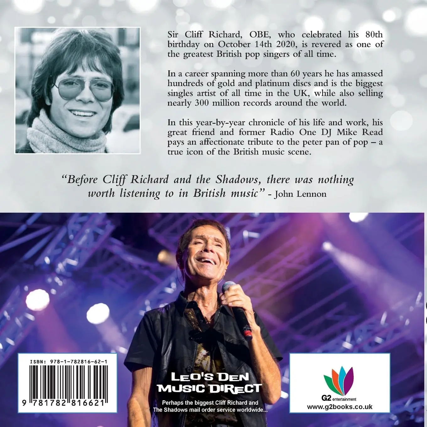 Rückseite: 9781782816621 | Cliff Richard - The Great 80 | Mike Read | Taschenbuch | Englisch