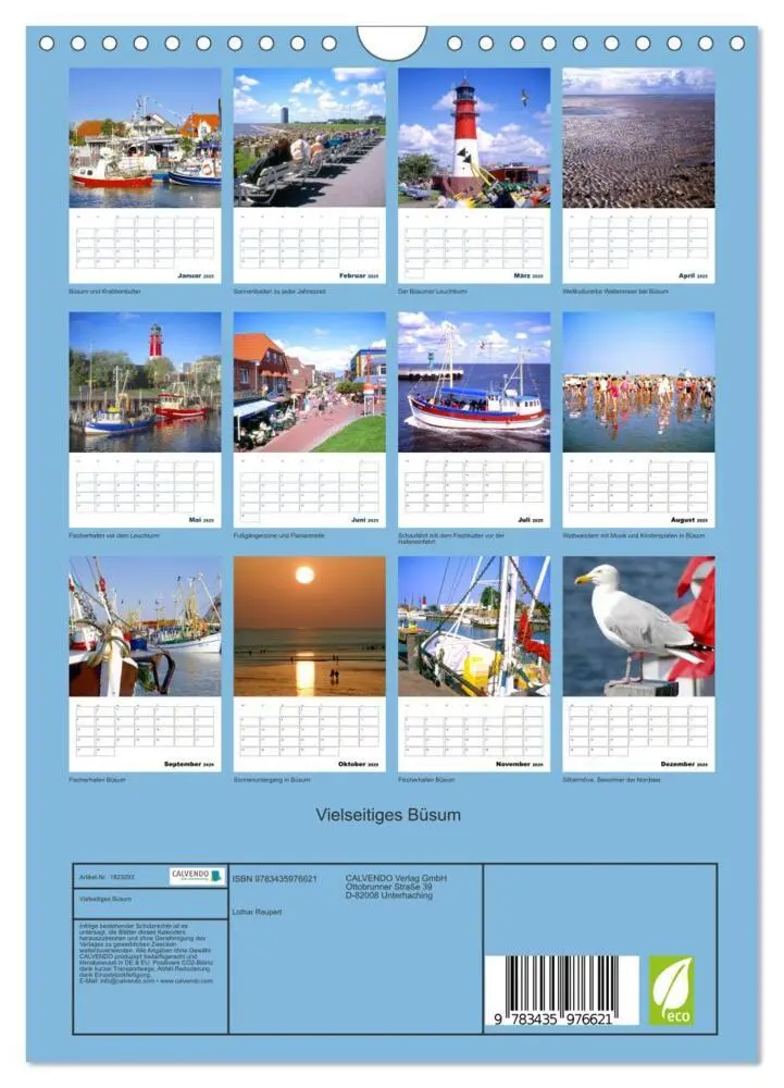 Bild: 9783435976621 | Vielseitiges Büsum (Wandkalender 2025 DIN A4 hoch), CALVENDO...