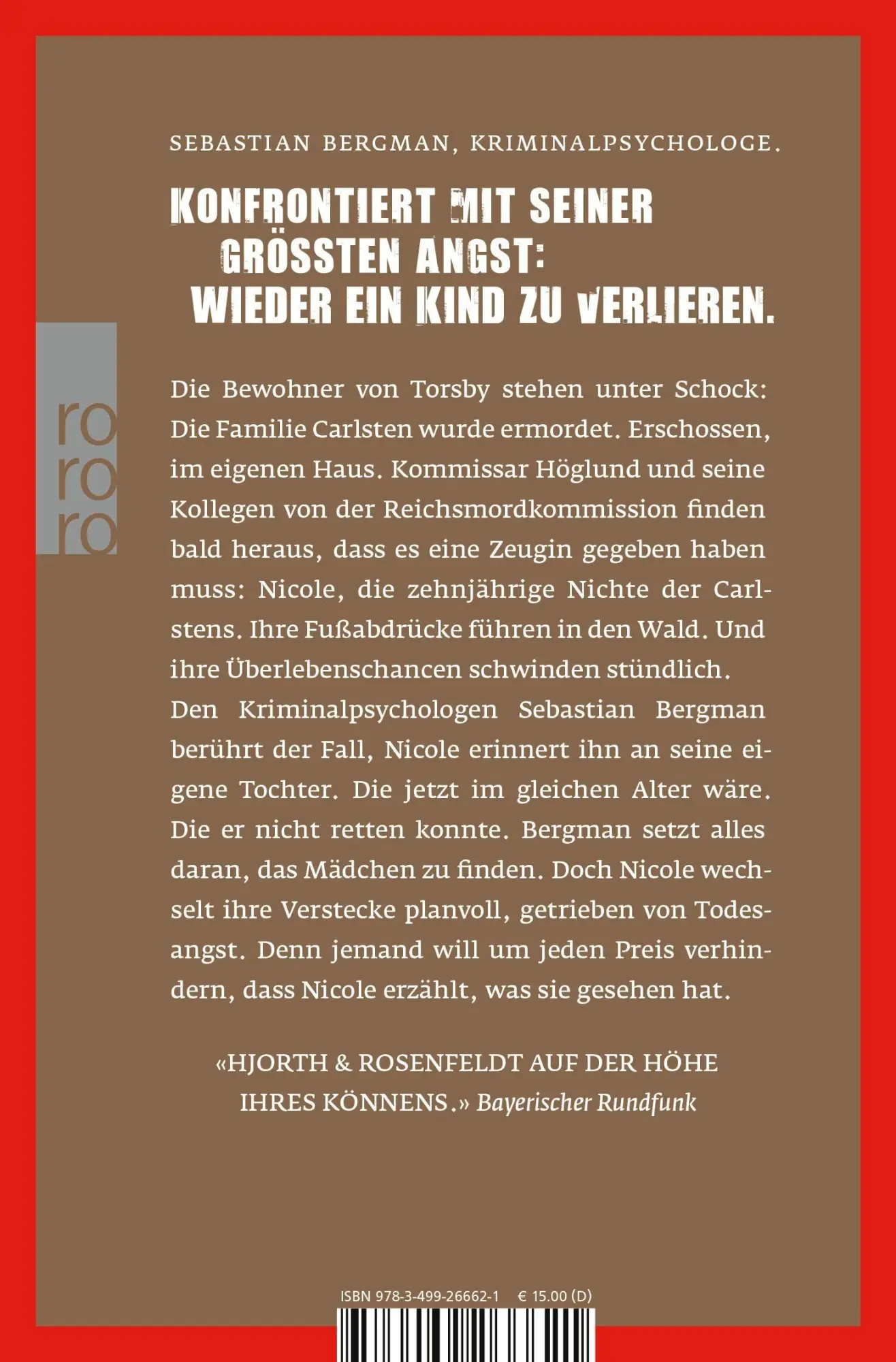 Rückseite: 9783499266621 | Das Mädchen, das verstummte | Ein Fall für Sebastian Bergman | Buch