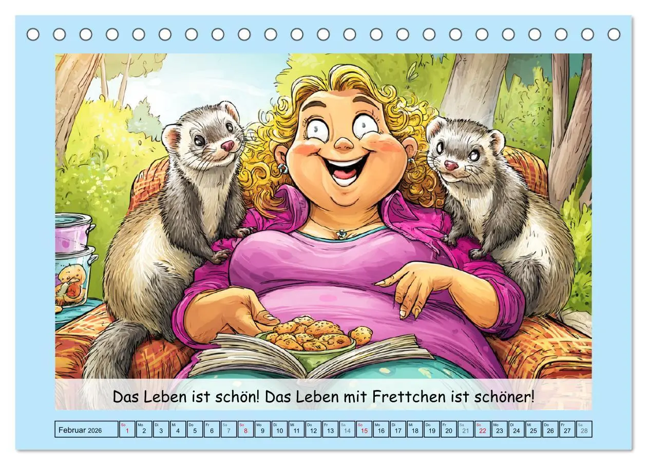 Bild: 9783516606621 | Frettchen. Lustige Cartoons und witzige Sprüche (Tischkalender 2026...