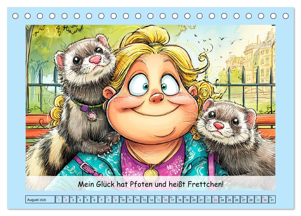 Bild: 9783516606621 | Frettchen. Lustige Cartoons und witzige Sprüche (Tischkalender 2026...