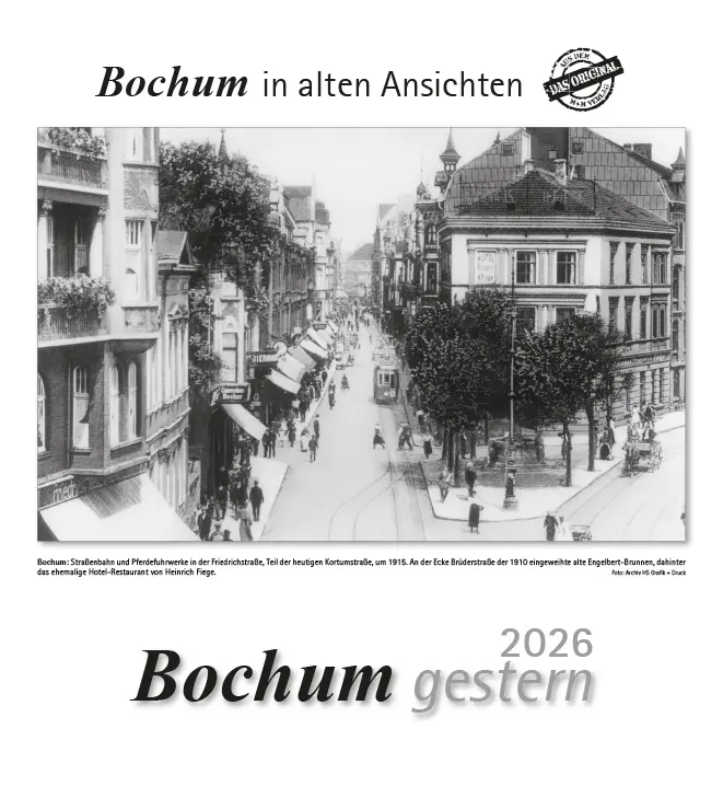 Cover: 9783961666621 | Bochum gestern 2026 | Bochum in alten Ansichten | Kalender | 13 S.