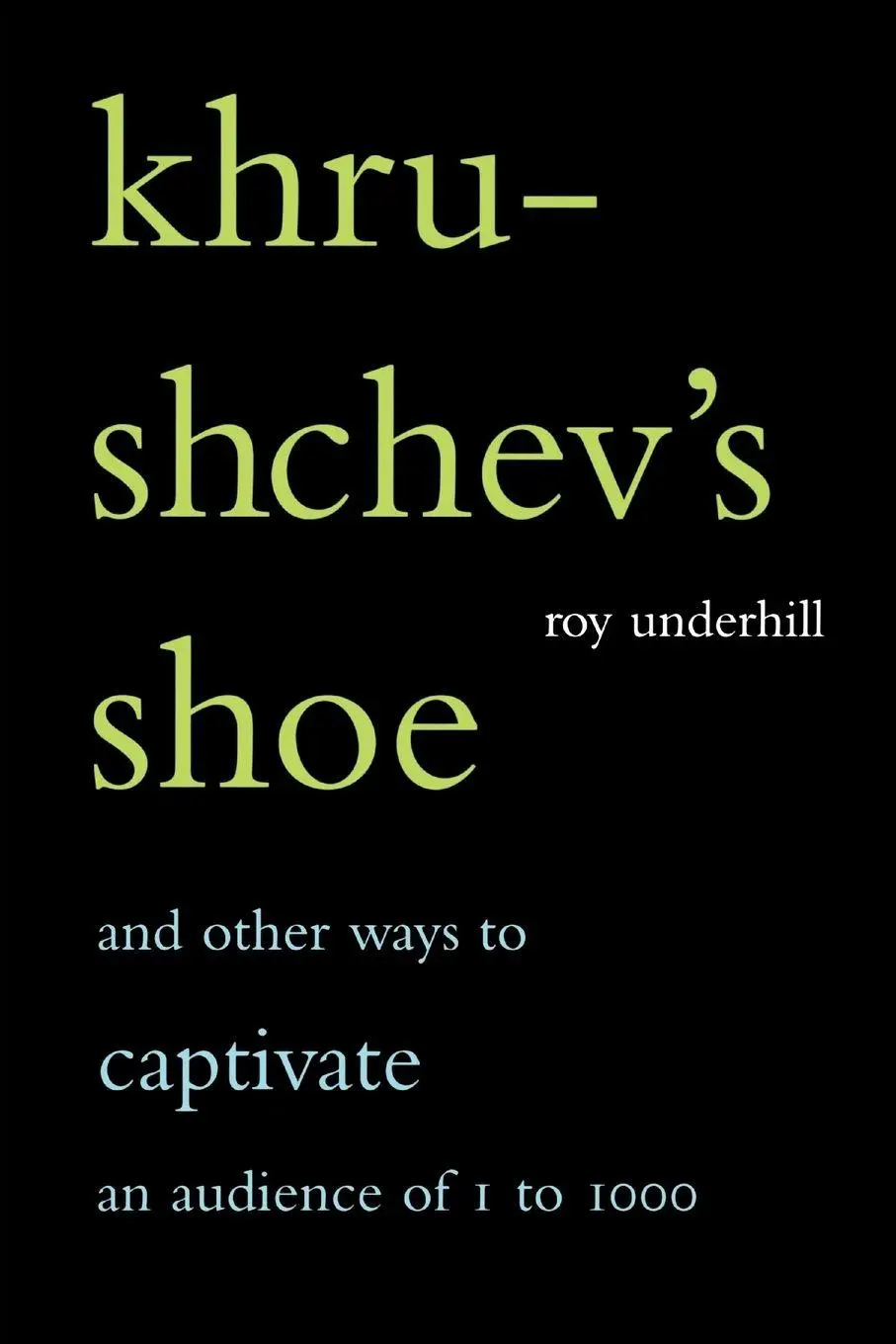 Cover: 9780738206721 | Khrushchev's Shoe | Roy Underhill | Taschenbuch | Englisch | 2002