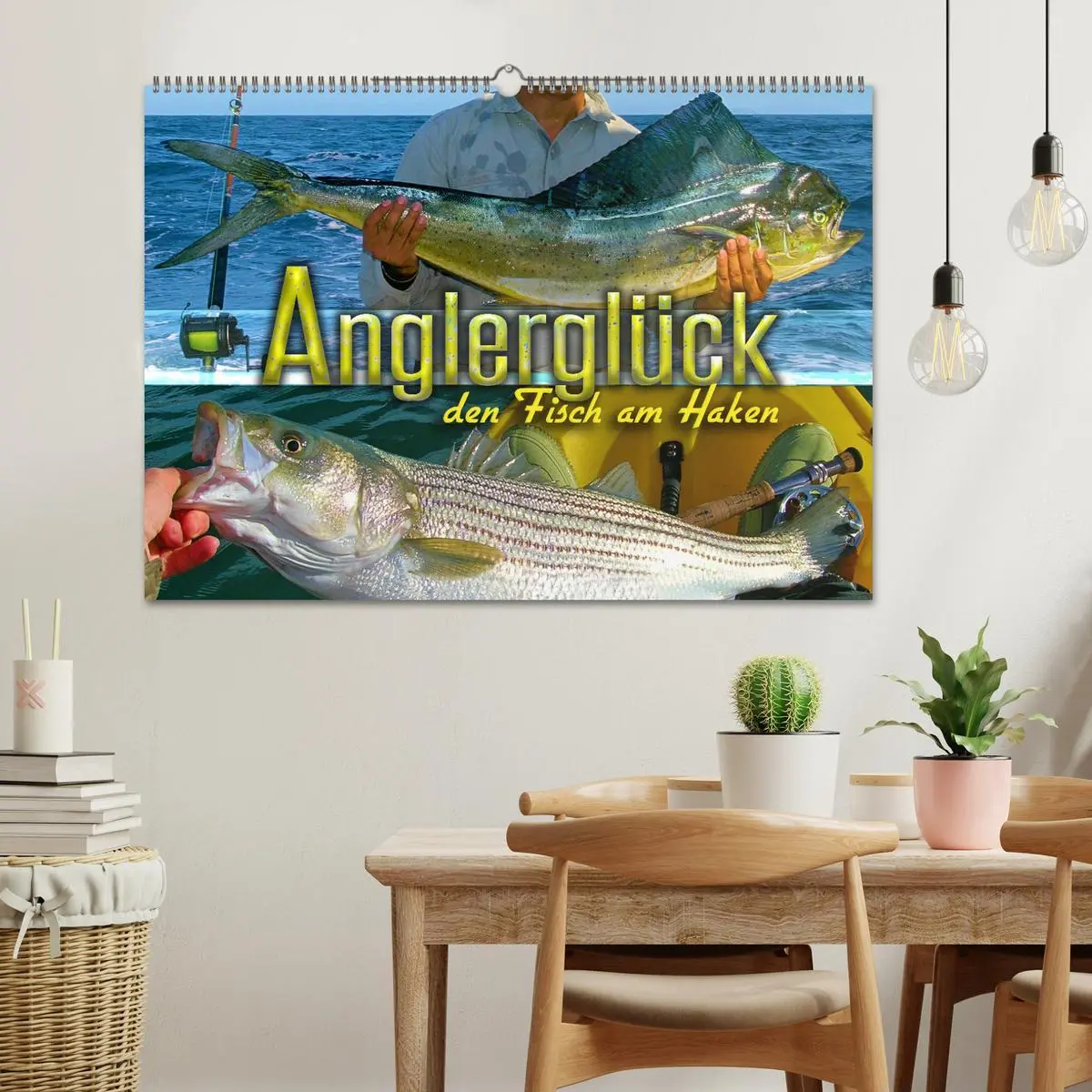 Bild: 9783457436721 | Anglerglück - den Fisch am Haken (Wandkalender 2026 DIN A2 quer),...