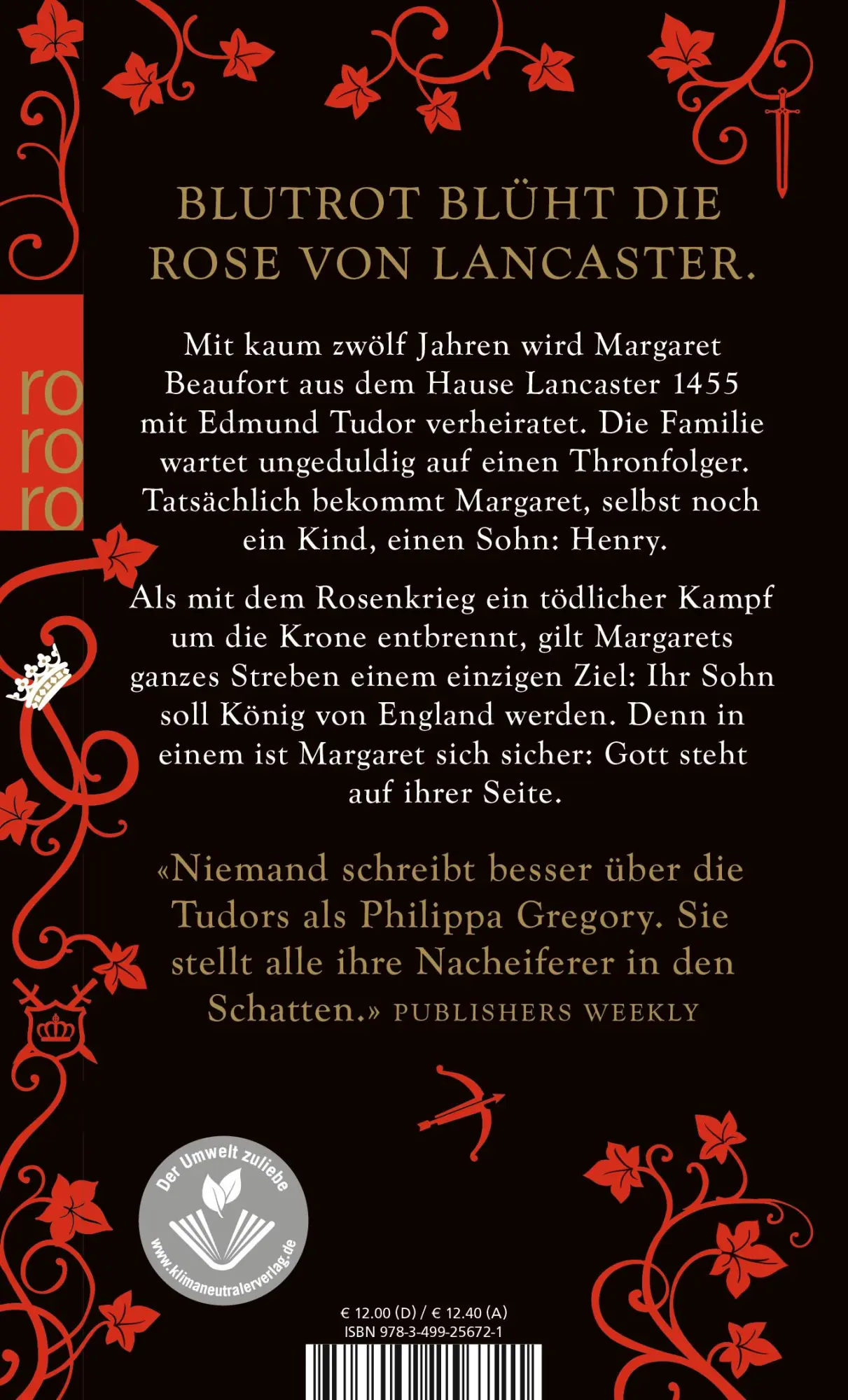 Rückseite: 9783499256721 | Der Thron der roten Königin | Philippa Gregory | Taschenbuch | 480 S.