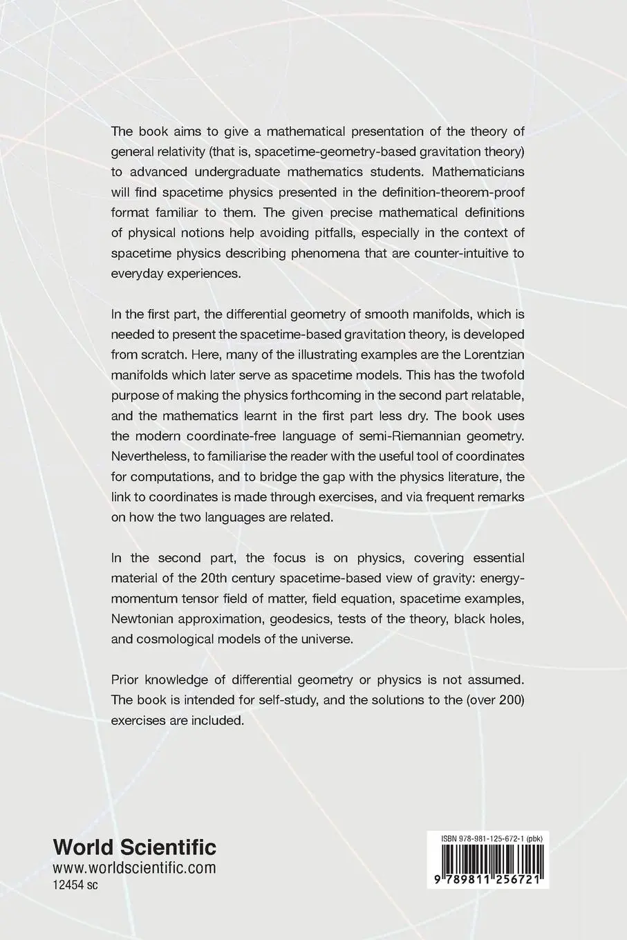 Rückseite: 9789811256721 | MATHEMATICAL INTRODUCTION TO GENERAL RELATIVITY, A | Amol Sasane