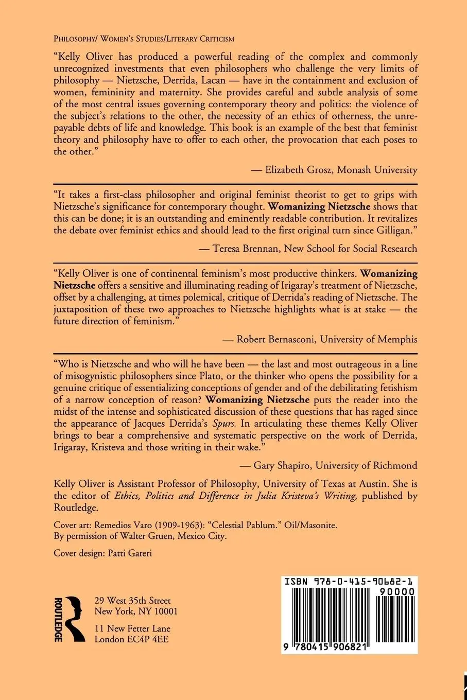 Rückseite: 9780415906821 | Womanizing Nietzsche | Philosophy's Relation to the "Feminine" | Buch