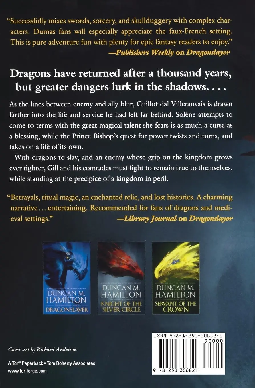 Rückseite: 9781250306821 | Knight of the Silver Circle | Duncan M. Hamilton | Taschenbuch | 2019
