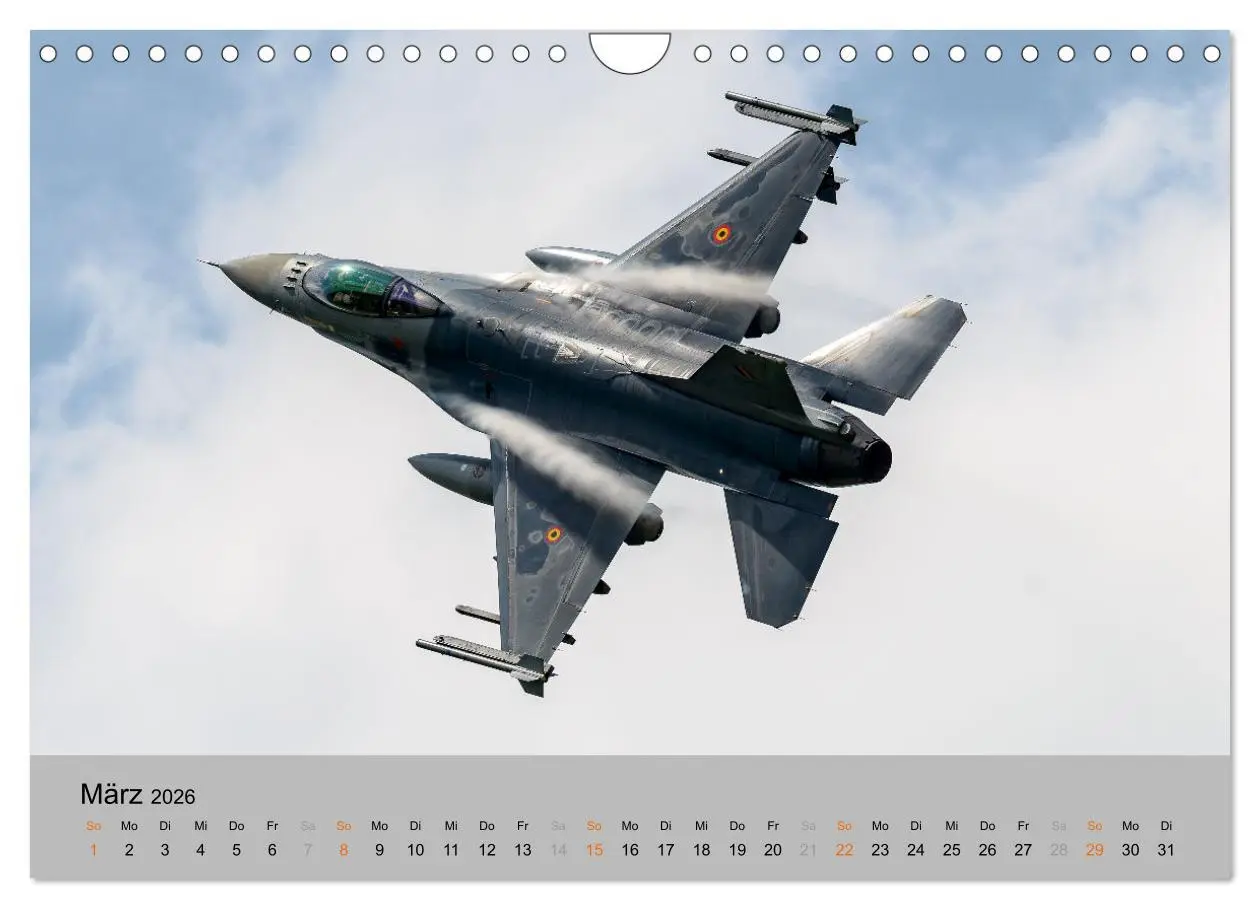 Bild: 9783457596821 | Kampfjet F-16 The Fighting Falcon (Wandkalender 2026 DIN A4 quer),...