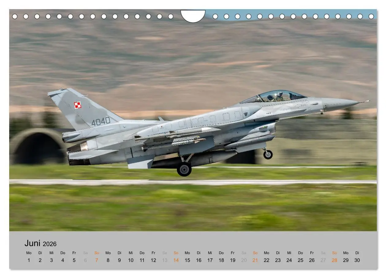 Bild: 9783457596821 | Kampfjet F-16 The Fighting Falcon (Wandkalender 2026 DIN A4 quer),...