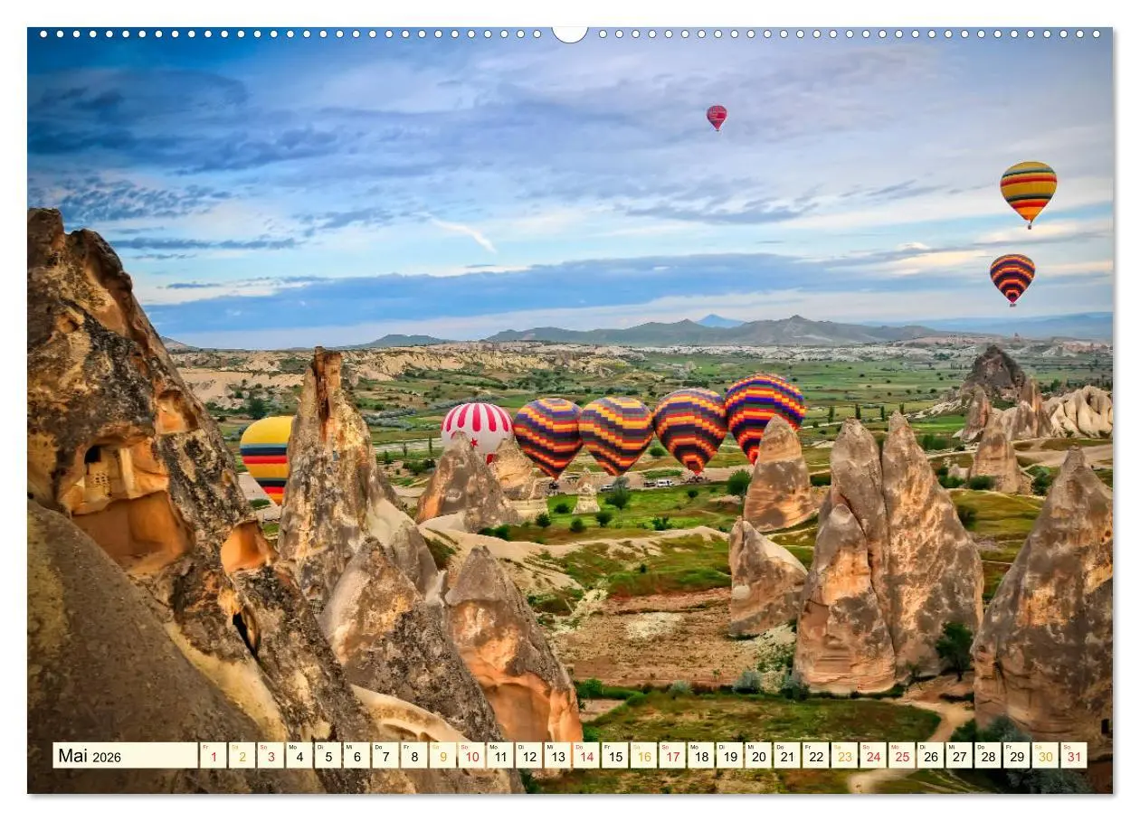 Bild: 9783457736821 | Mit dem Ballon über Kappadokien (hochwertiger Premium Wandkalender...