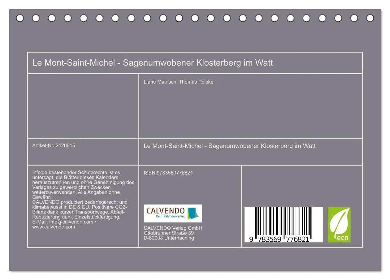 Bild: 9783569776821 | Le Mont-Saint-Michel - Sagenumwobener Klosterberg im Watt...
