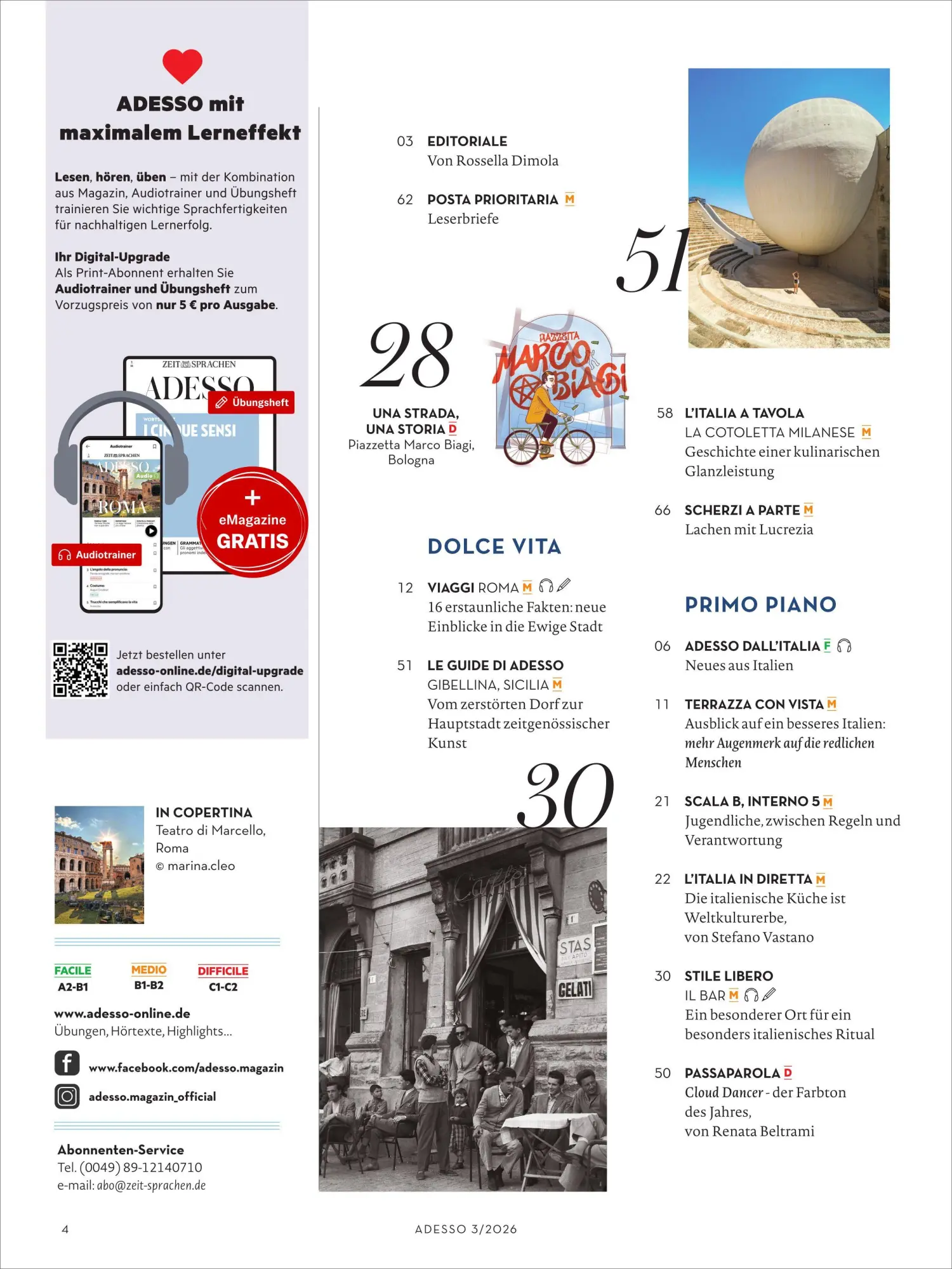 Bild: 9783689876821 | Adesso Magazin 3/26 | ZEIT SPRACHEN GmbH | Broschüre | 65 S. | Deutsch
