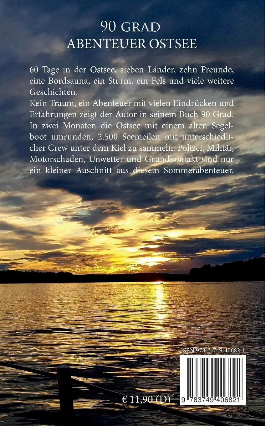 Rückseite: 9783749406821 | 90 Grad Abenteuer Ostsee | Ein Segelbericht | Harald Zerrmann | Buch