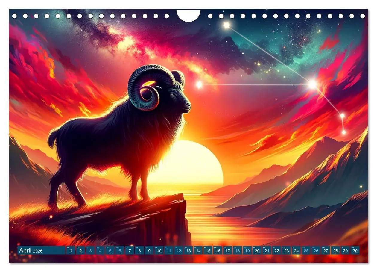 Bild: 9783457346921 | Kosmische Sinfonie: Der Tanz der Sternzeichen (Wandkalender 2026...