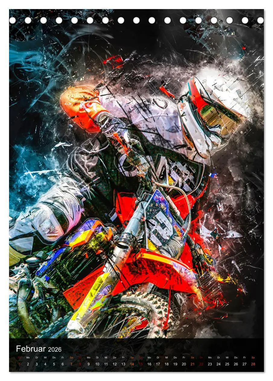 Bild: 9783516366921 | Motocross - einfach faszinierend (Tischkalender 2026 DIN A5 hoch),...