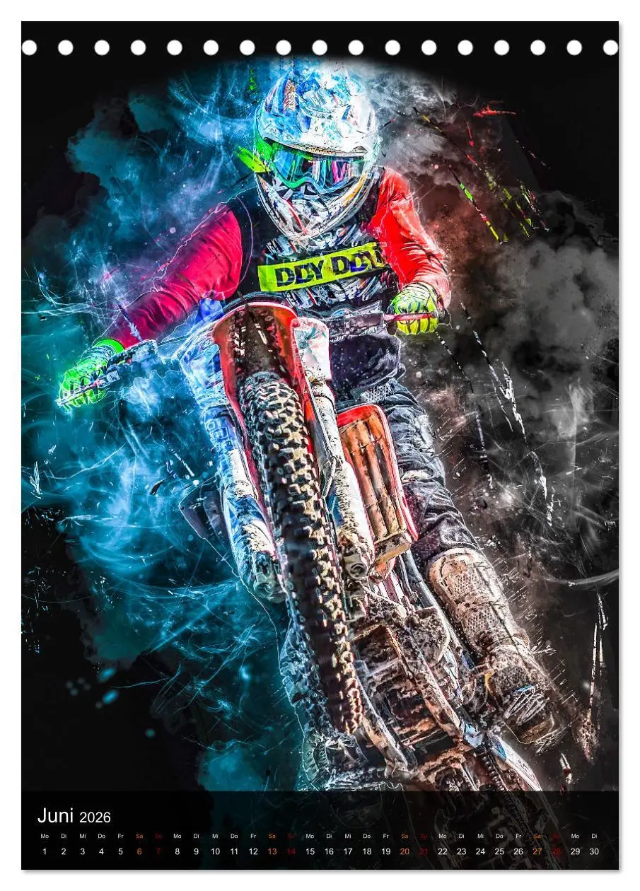 Bild: 9783516366921 | Motocross - einfach faszinierend (Tischkalender 2026 DIN A5 hoch),...