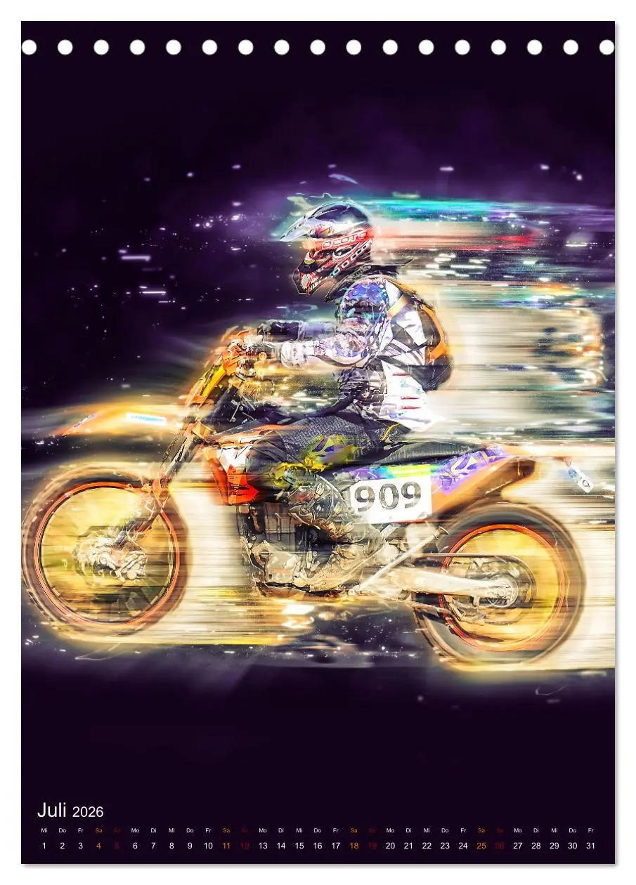 Bild: 9783516366921 | Motocross - einfach faszinierend (Tischkalender 2026 DIN A5 hoch),...