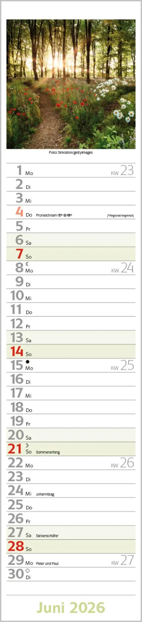 Bild: 9783731886921 | Augenblicke Langplaner 2026 | Langplaner | Verlag Korsch | Kalender