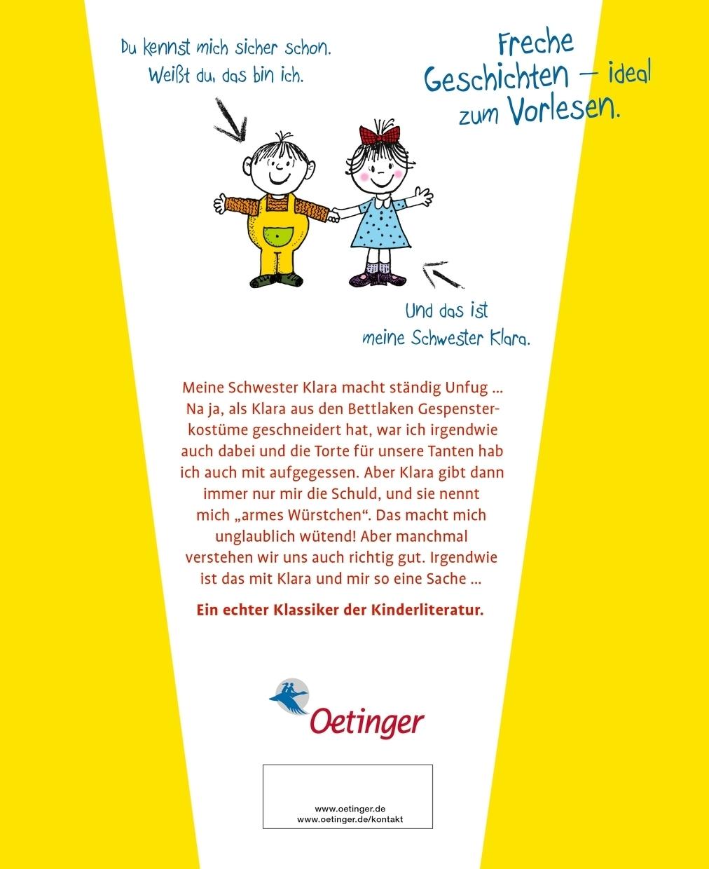 Rückseite: 9783751206921 | Ich und meine Schwester Klara. Die schönsten Geschwistergeschichten...