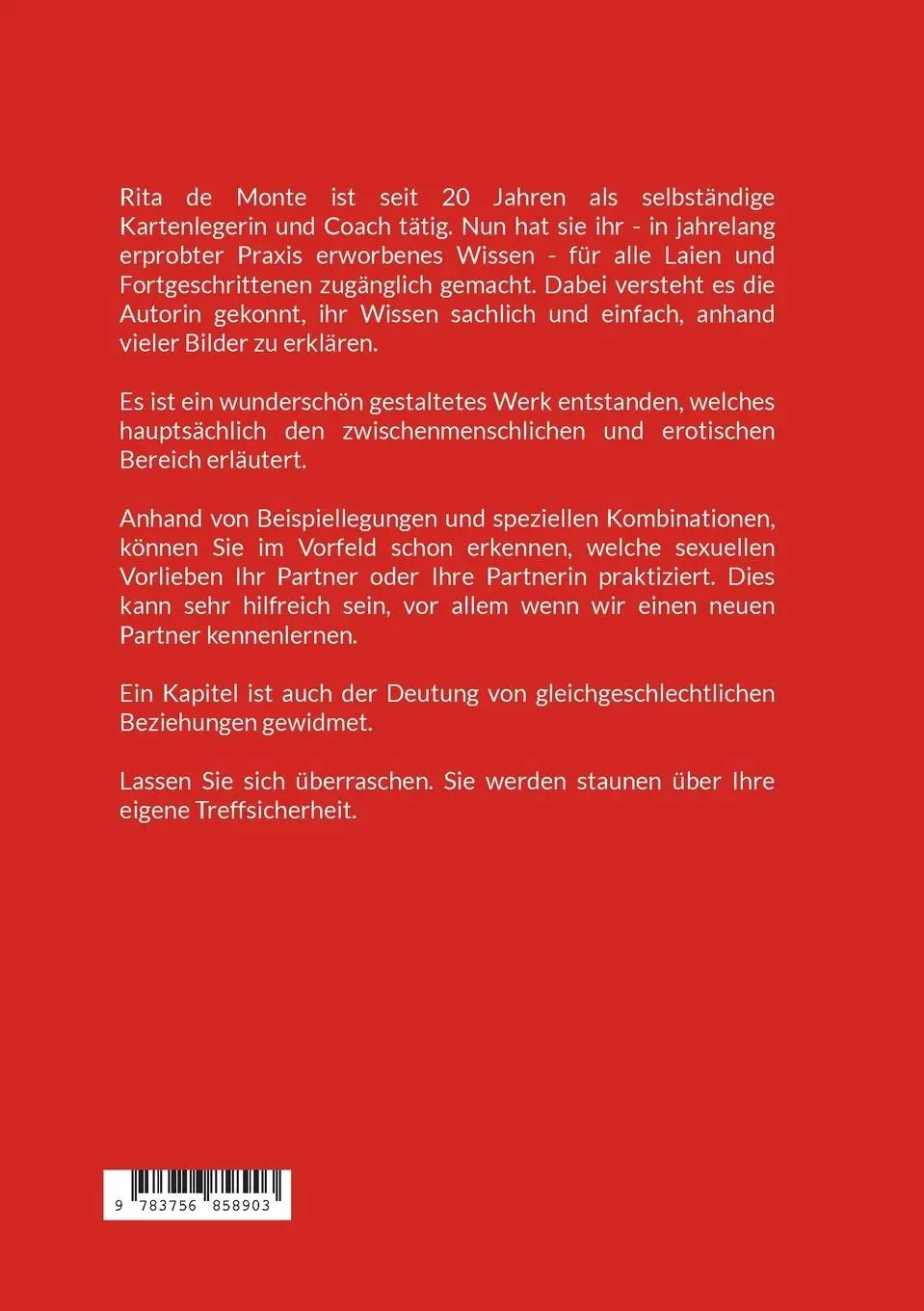 Rückseite: 9783753426921 | Sexuelle Vorlieben erkennen | mit den Lenormandkarten | Rita de Monte
