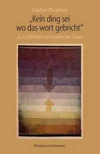 Cover: 9783826096921 | "Kein Ding sei wo das wort gebricht" | Joachim Ringleben | Taschenbuch