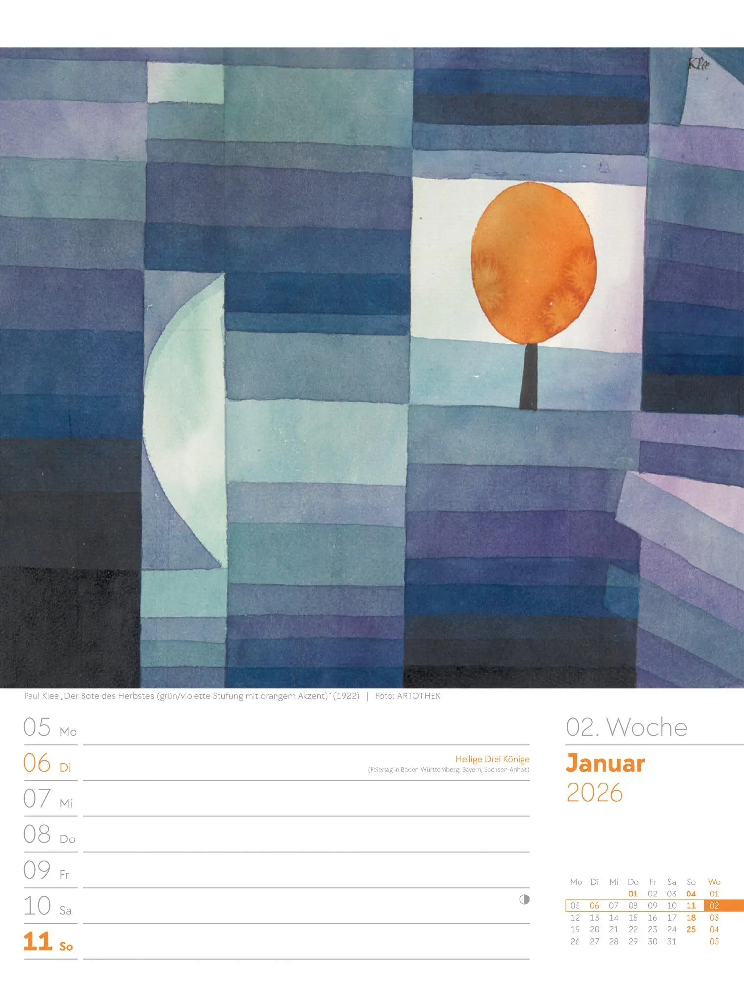 Bild: 9783838426921 | Kunstwelt - Impressionismus und Klassische Moderne - Wochenplaner...