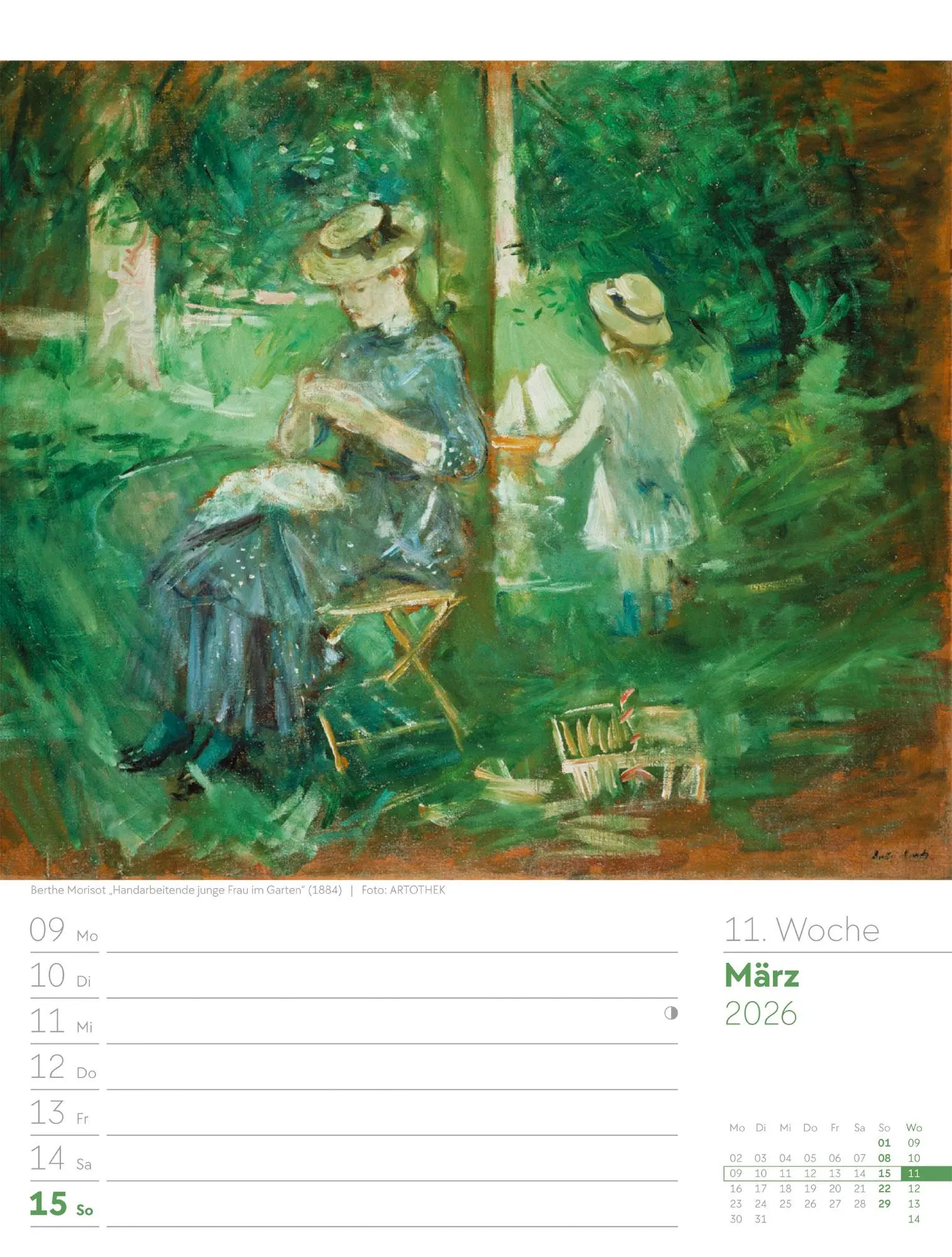 Bild: 9783838426921 | Kunstwelt - Impressionismus und Klassische Moderne - Wochenplaner...