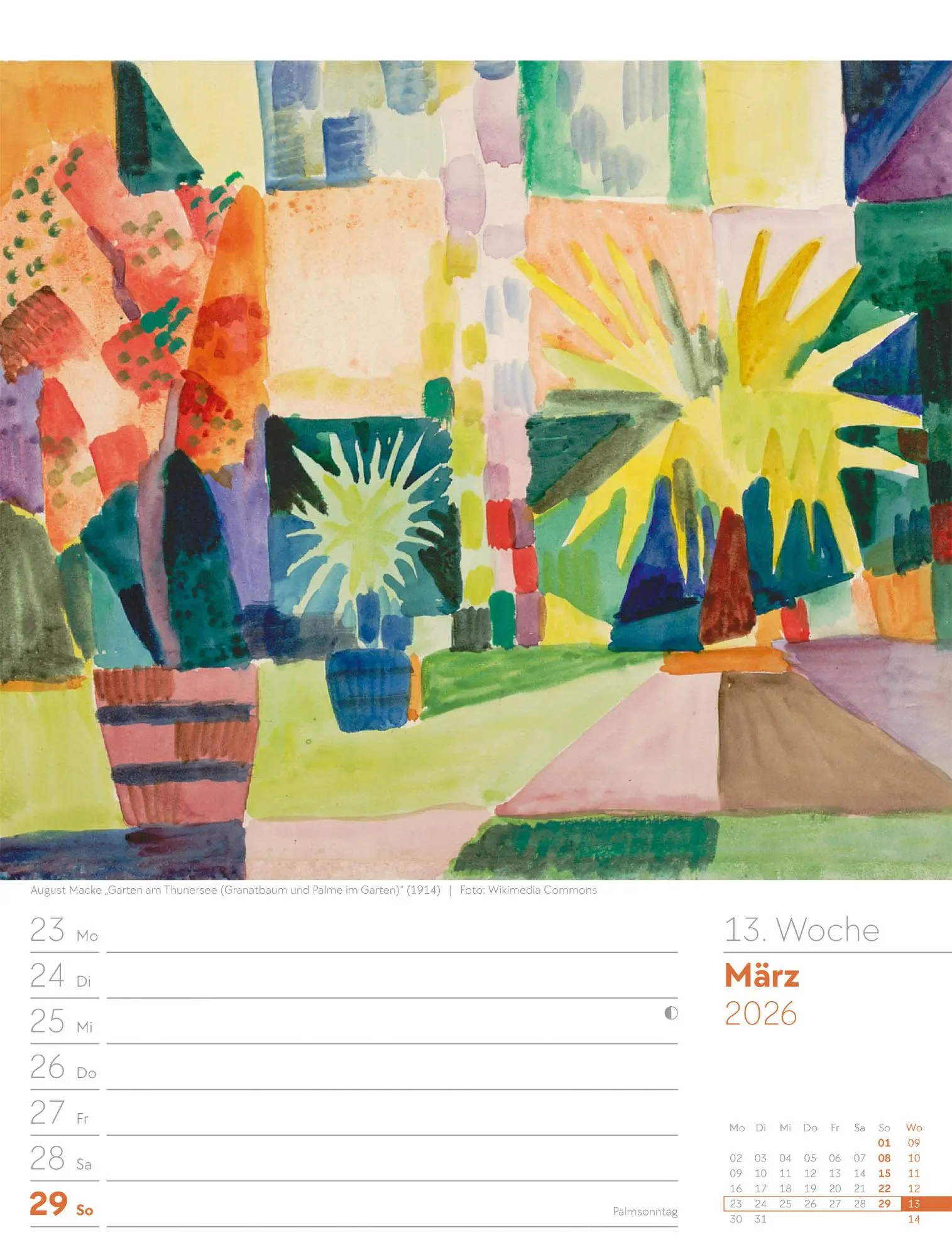 Bild: 9783838426921 | Kunstwelt - Impressionismus und Klassische Moderne - Wochenplaner...