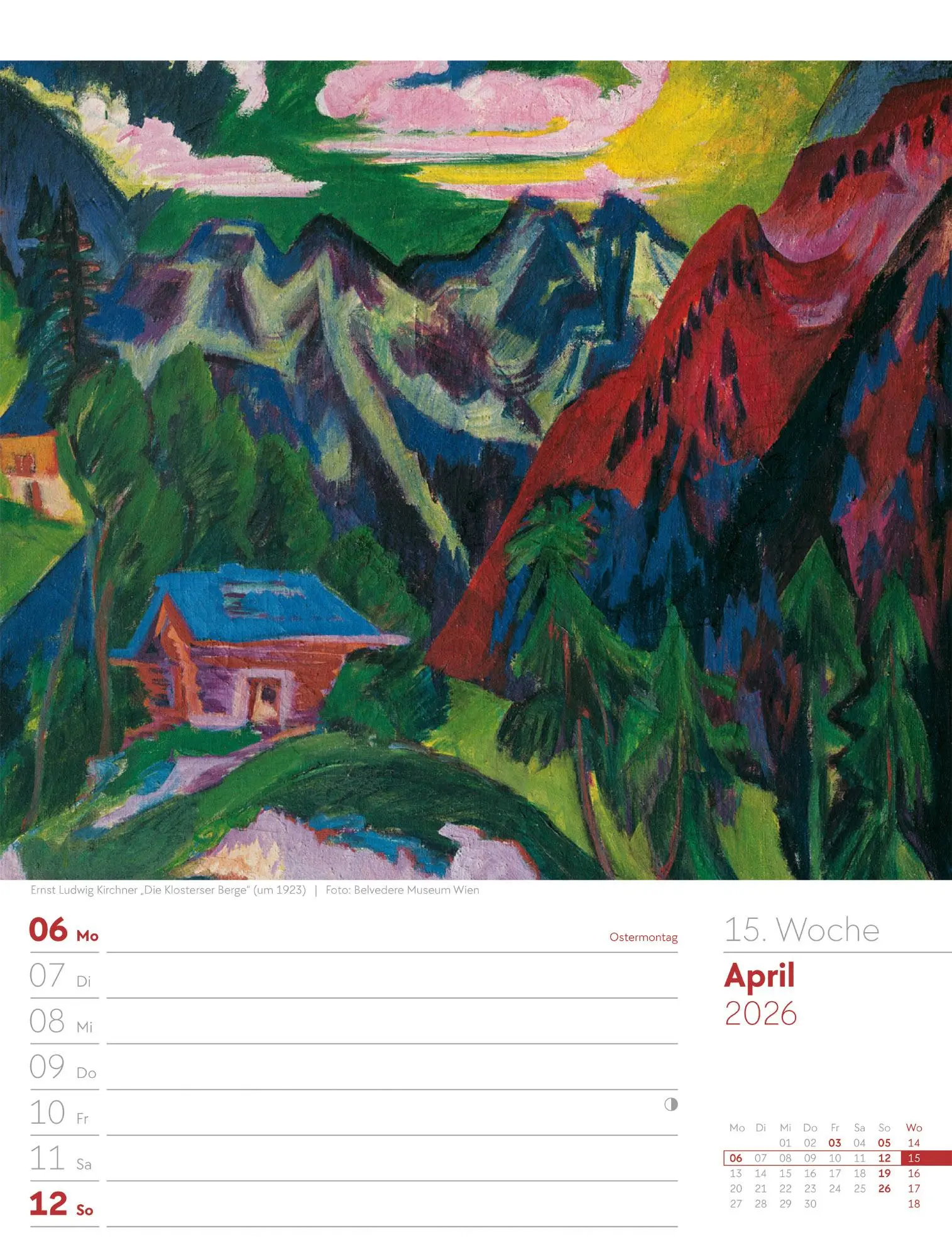 Bild: 9783838426921 | Kunstwelt - Impressionismus und Klassische Moderne - Wochenplaner...