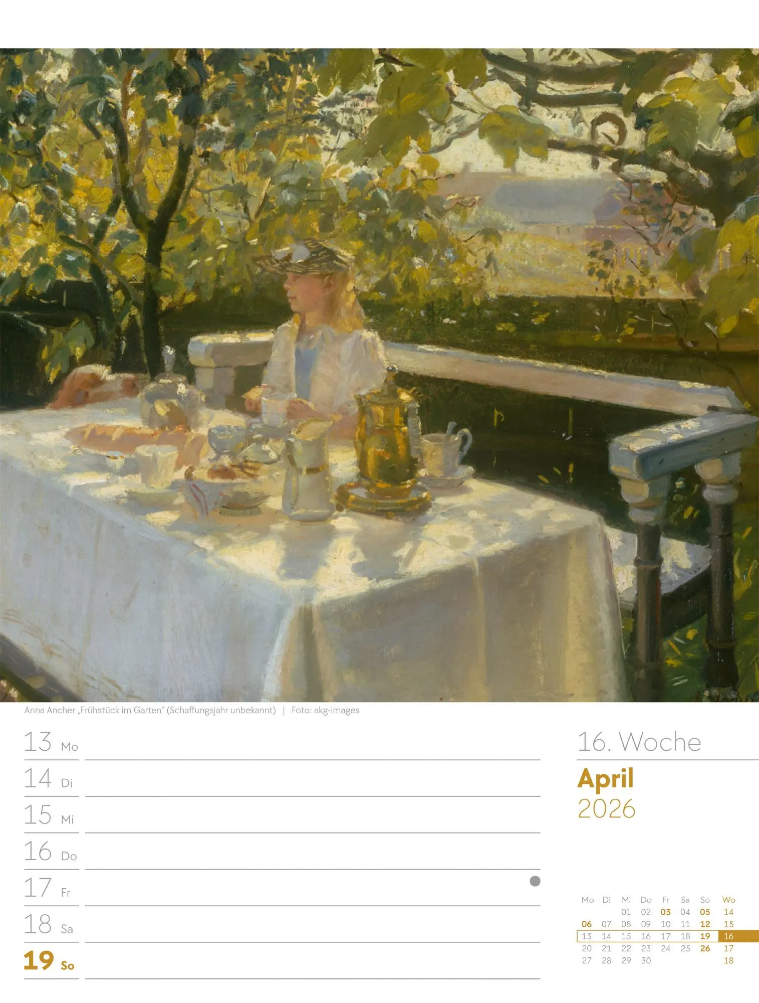 Bild: 9783838426921 | Kunstwelt - Impressionismus und Klassische Moderne - Wochenplaner...