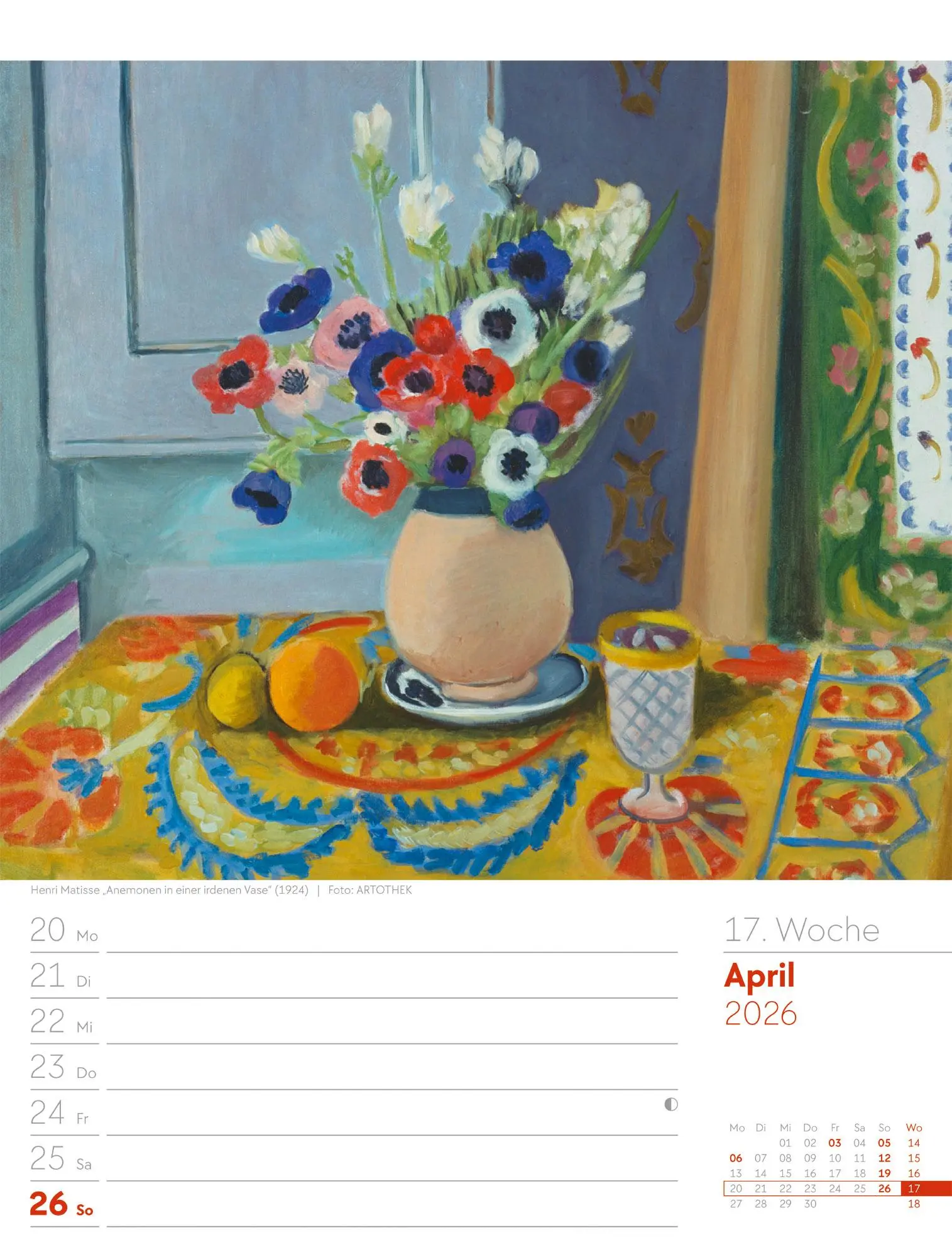 Bild: 9783838426921 | Kunstwelt - Impressionismus und Klassische Moderne - Wochenplaner...