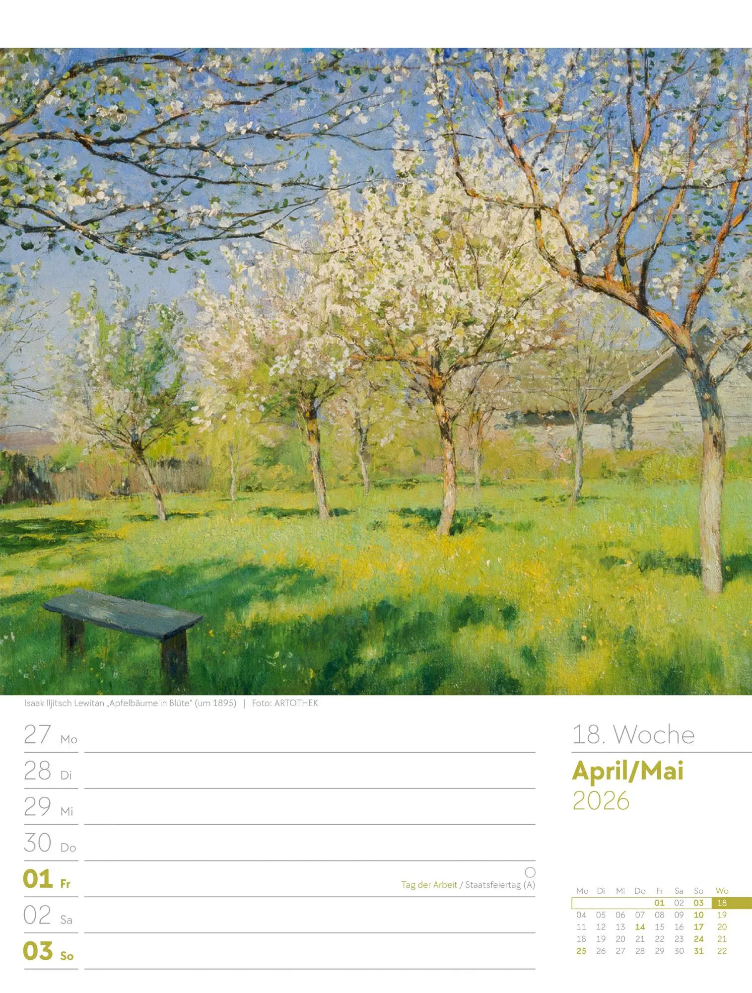 Bild: 9783838426921 | Kunstwelt - Impressionismus und Klassische Moderne - Wochenplaner...