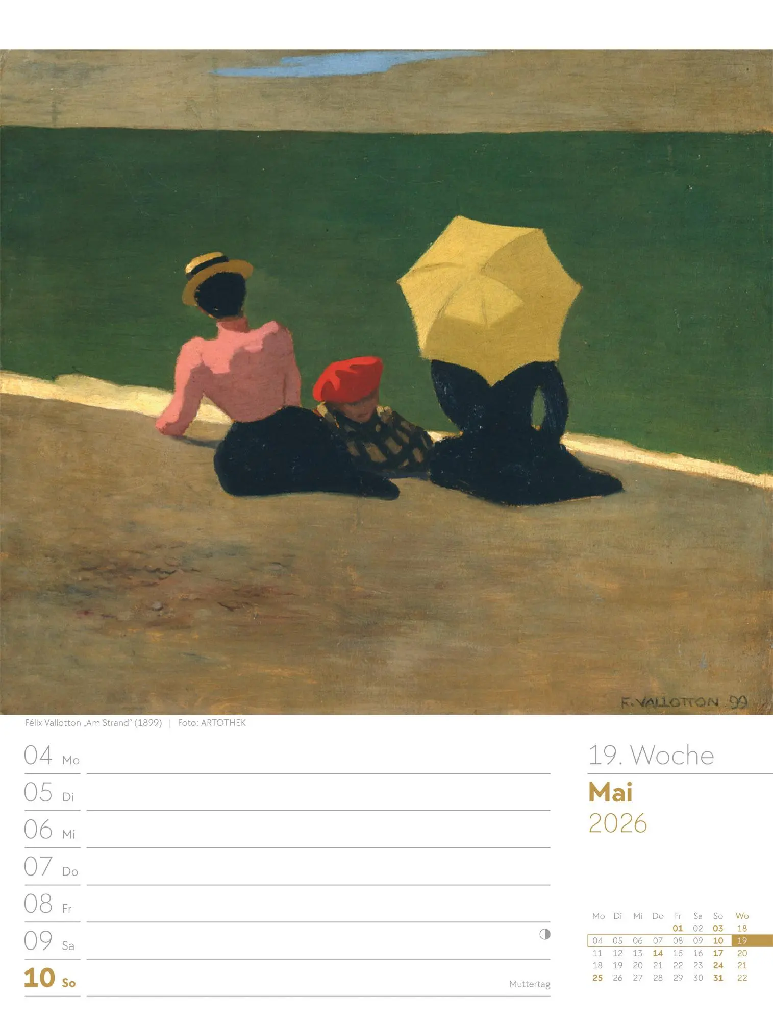 Bild: 9783838426921 | Kunstwelt - Impressionismus und Klassische Moderne - Wochenplaner...