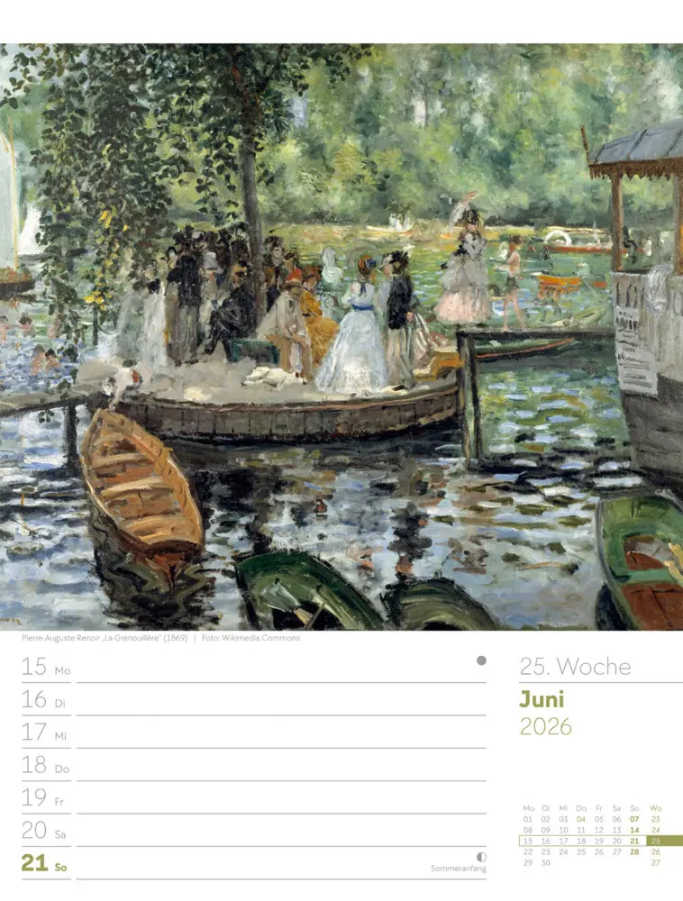 Bild: 9783838426921 | Kunstwelt Wochenplaner Kalender 2026 Impressionismus und Klassische...
