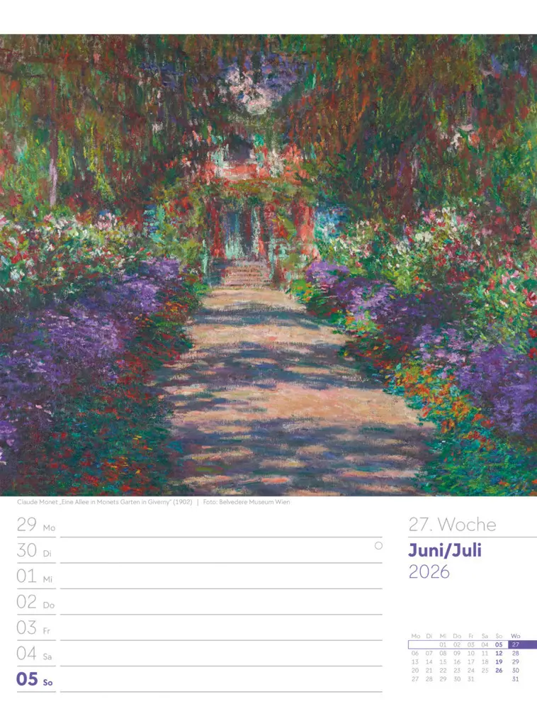 Bild: 9783838426921 | Kunstwelt Wochenplaner Kalender 2026 Impressionismus und Klassische...