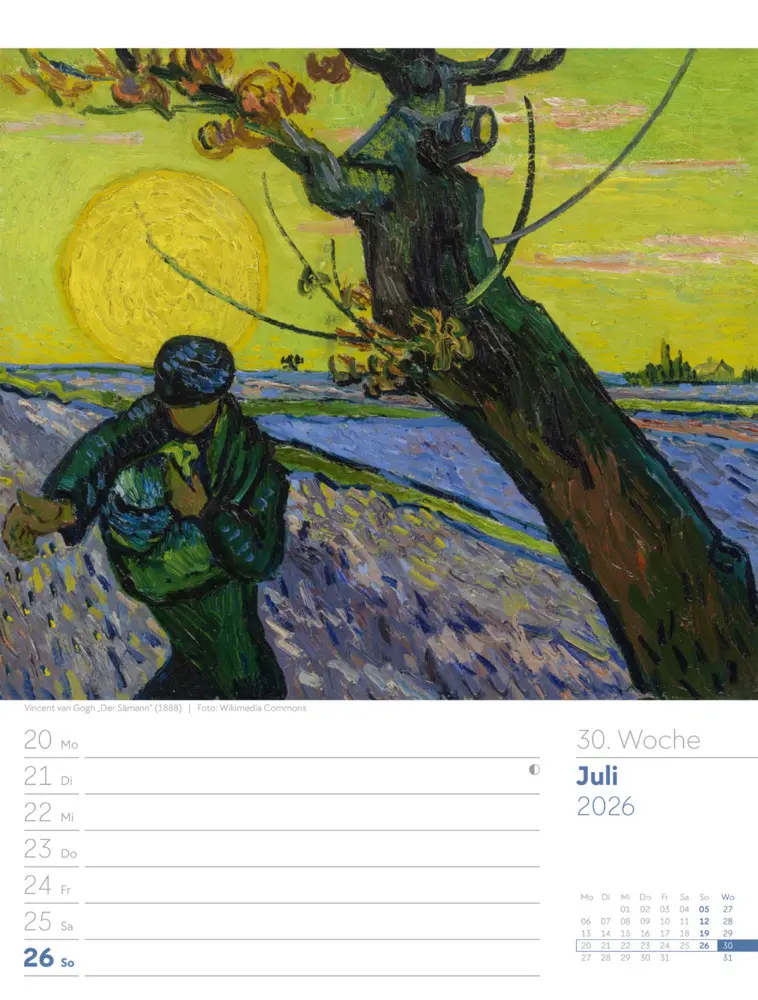 Bild: 9783838426921 | Kunstwelt Wochenplaner Kalender 2026 Impressionismus und Klassische...