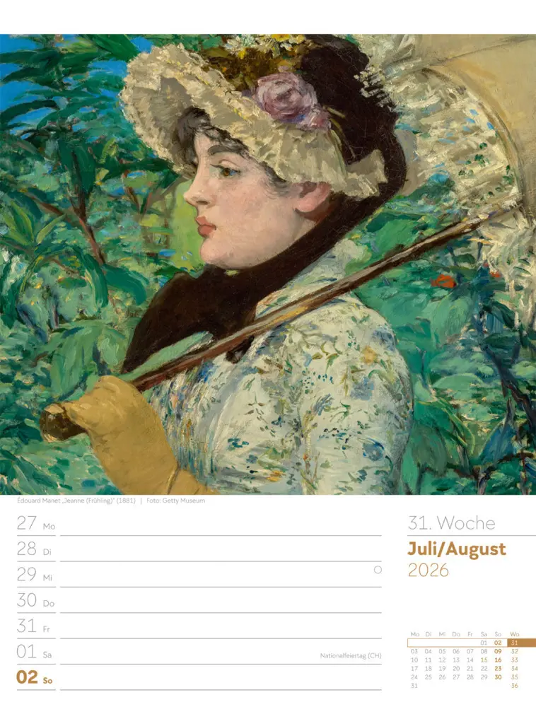 Bild: 9783838426921 | Kunstwelt Wochenplaner Kalender 2026 Impressionismus und Klassische...