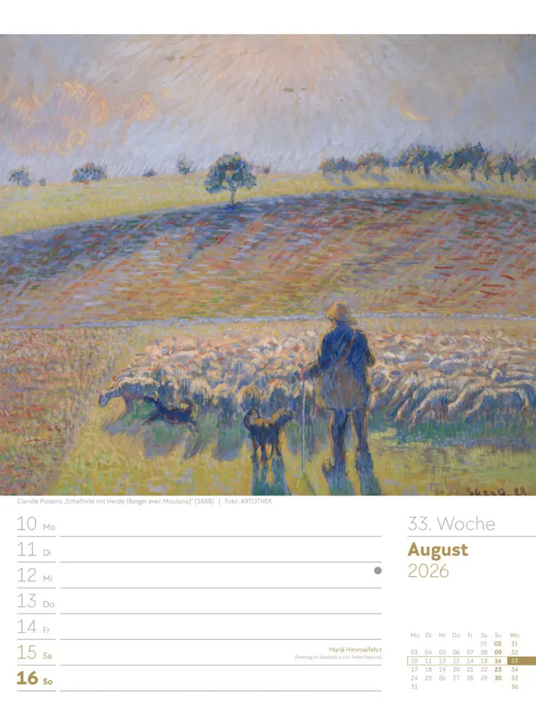 Bild: 9783838426921 | Kunstwelt Wochenplaner Kalender 2026 Impressionismus und Klassische...