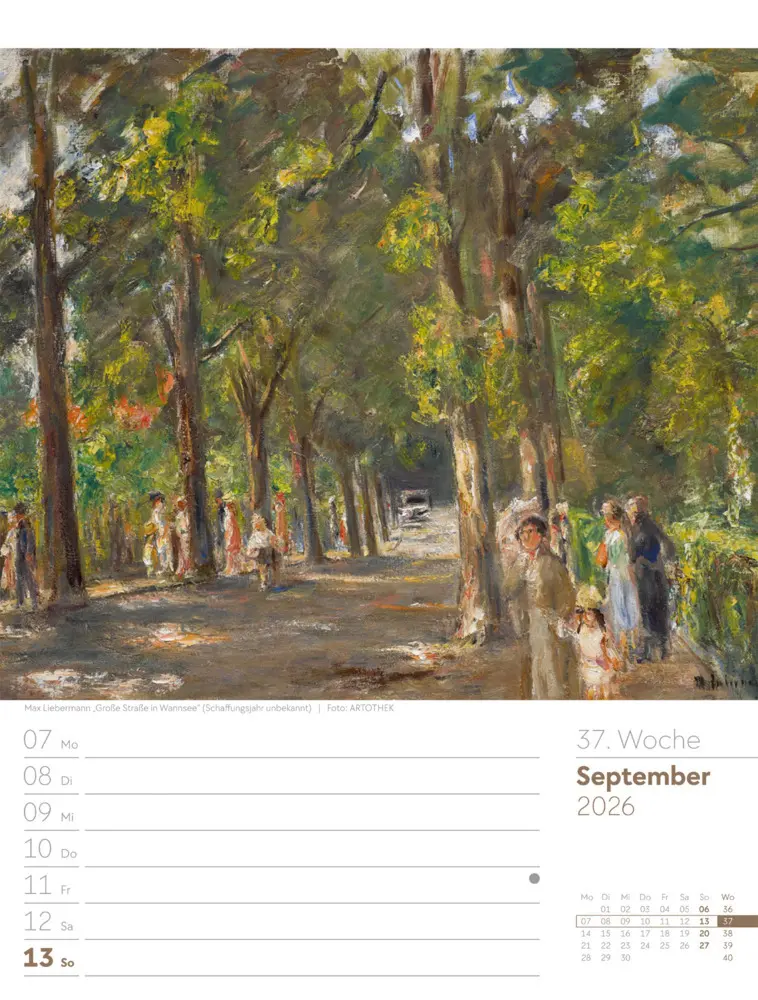 Bild: 9783838426921 | Kunstwelt Wochenplaner Kalender 2026 Impressionismus und Klassische...