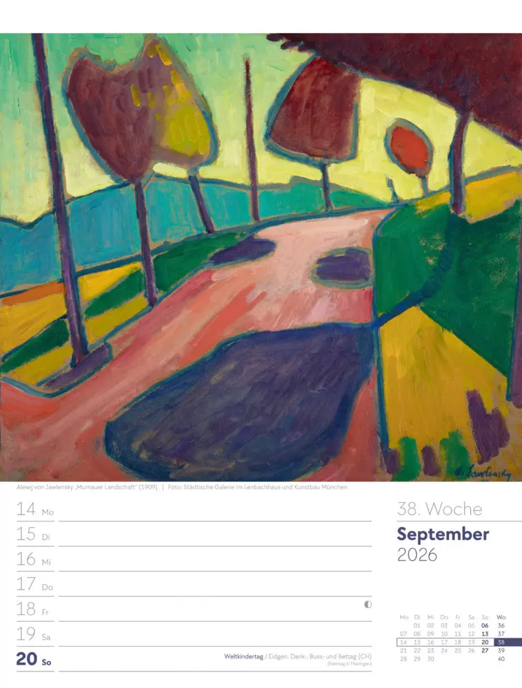 Bild: 9783838426921 | Kunstwelt Wochenplaner Kalender 2026 Impressionismus und Klassische...