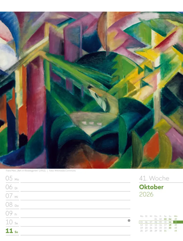 Bild: 9783838426921 | Kunstwelt Wochenplaner Kalender 2026 Impressionismus und Klassische...